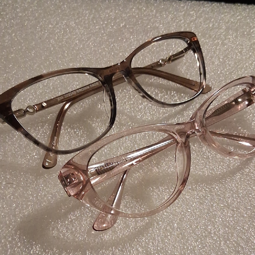 Chelsea Morgan ×2 Brown and Pink Oval-Rectangular Rx Frames